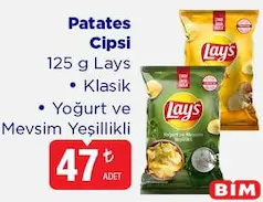 LAYS PATATES CİPSİ 125 G